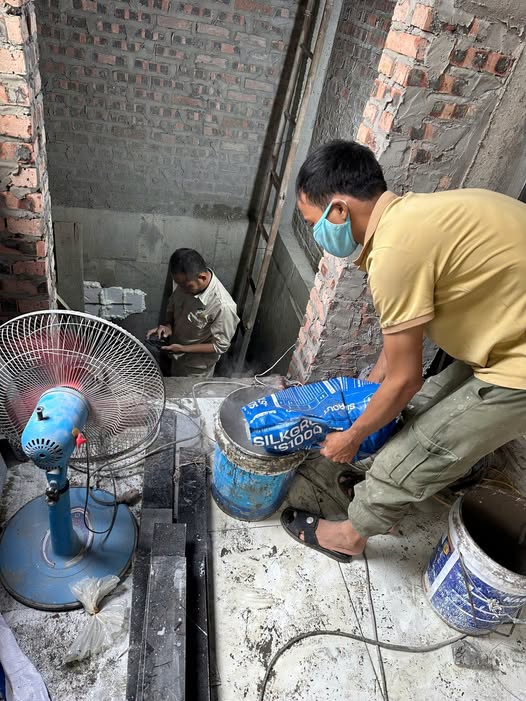 vữa đổ bù không co ngót