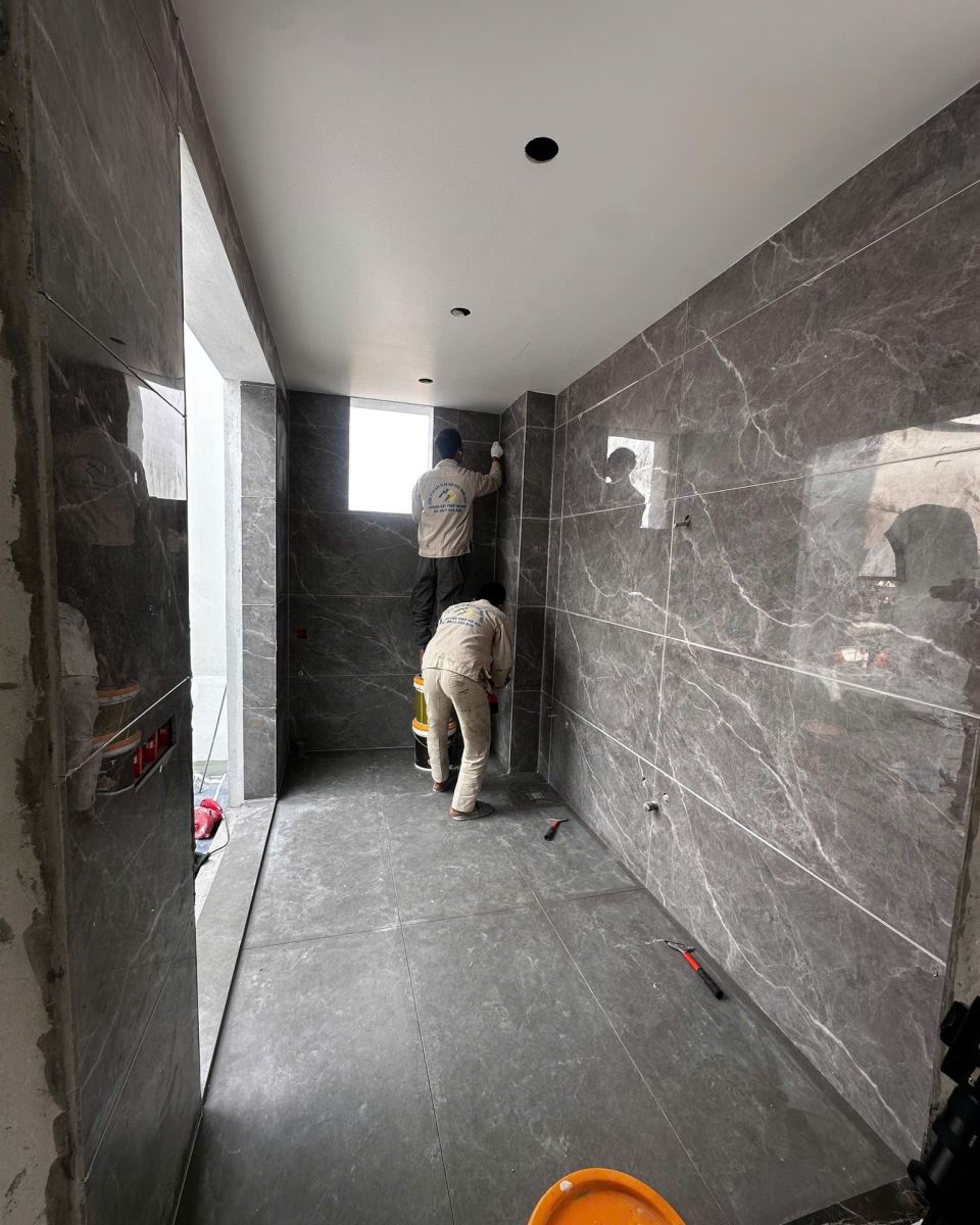 miết mạch gạch